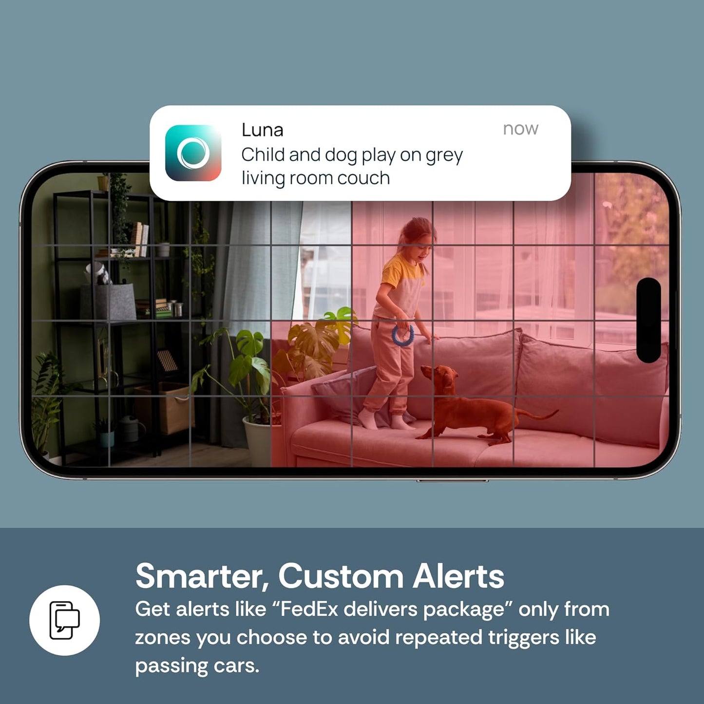 Luna 2K Indoor Cameras for Home Security, 2.4GHz & 5GHz WiFi, 360-Degree Pan-Tilt, Built-in Spotlight, Human Auto Tracking, Siren, Pet/Dog/Baby Camera with Phone app, White (2026 Upgrade Version)