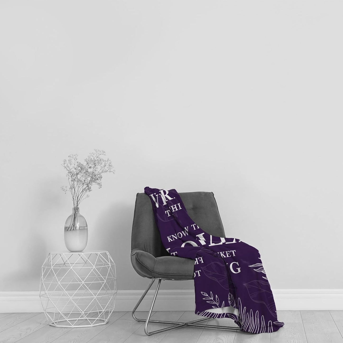 Gifts for Women Christmas, Inspirational Gifts for Woman, Cozy Soft Throw Blankets for Women, Positive/Spiritual Gifts, Purple Gifts for Older Woman, Get Well Gifts, Love Hug Blanket 60”x50”