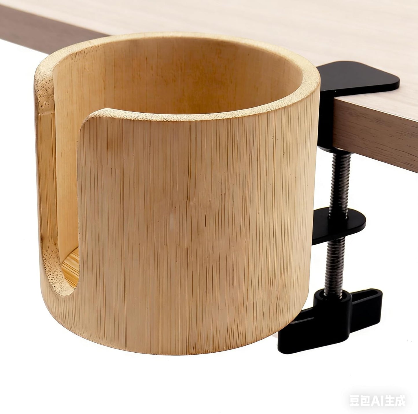 Desk Cup Holder Clamp, Anti-Spill Table Edge Cup Holder Clip for Office Home & PC Gaming Desk Accessories(1 Pack)