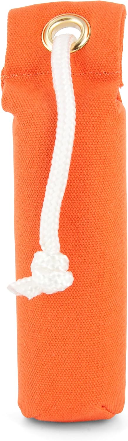 SportDOG Canvas Dummies - Hunting Dog Training Tool - Game Scent Absorber - Water-Ready Bumper - Durable Field Dummy - Weighted Toy - Puppy Size - 2.25" W X 8.5" L - Orange