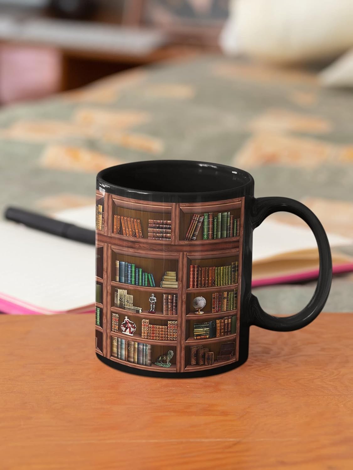 2IMT Book Mug Librarian Gifts for Book Lovers Women - Library Coffee Mug Books Club Gifts for Women - Reading Bookish Items Bookworm Librarian Lovers for Readers Writer Black 11oz | Library Bookshelf, for Readers, Librarian Club Cup, Bookish Items, Bookwo