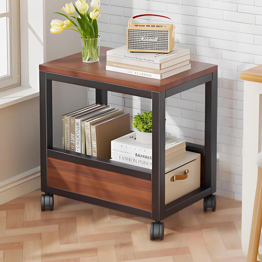 Bookshelf,rotating bookshelf,bookshelves,spinning bookshelf,rotating book shelf,metal bookshelf,unique bookshelf,Suitable for living room, bedroom, study, living room corner, balcony(Brown,40x30x60cm/