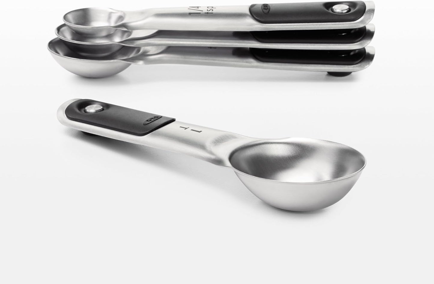 OXO Good Grips Stainless Steel Measuring Cups and Spoons 8-Piece Set, 4 Cups and 4 Spoons