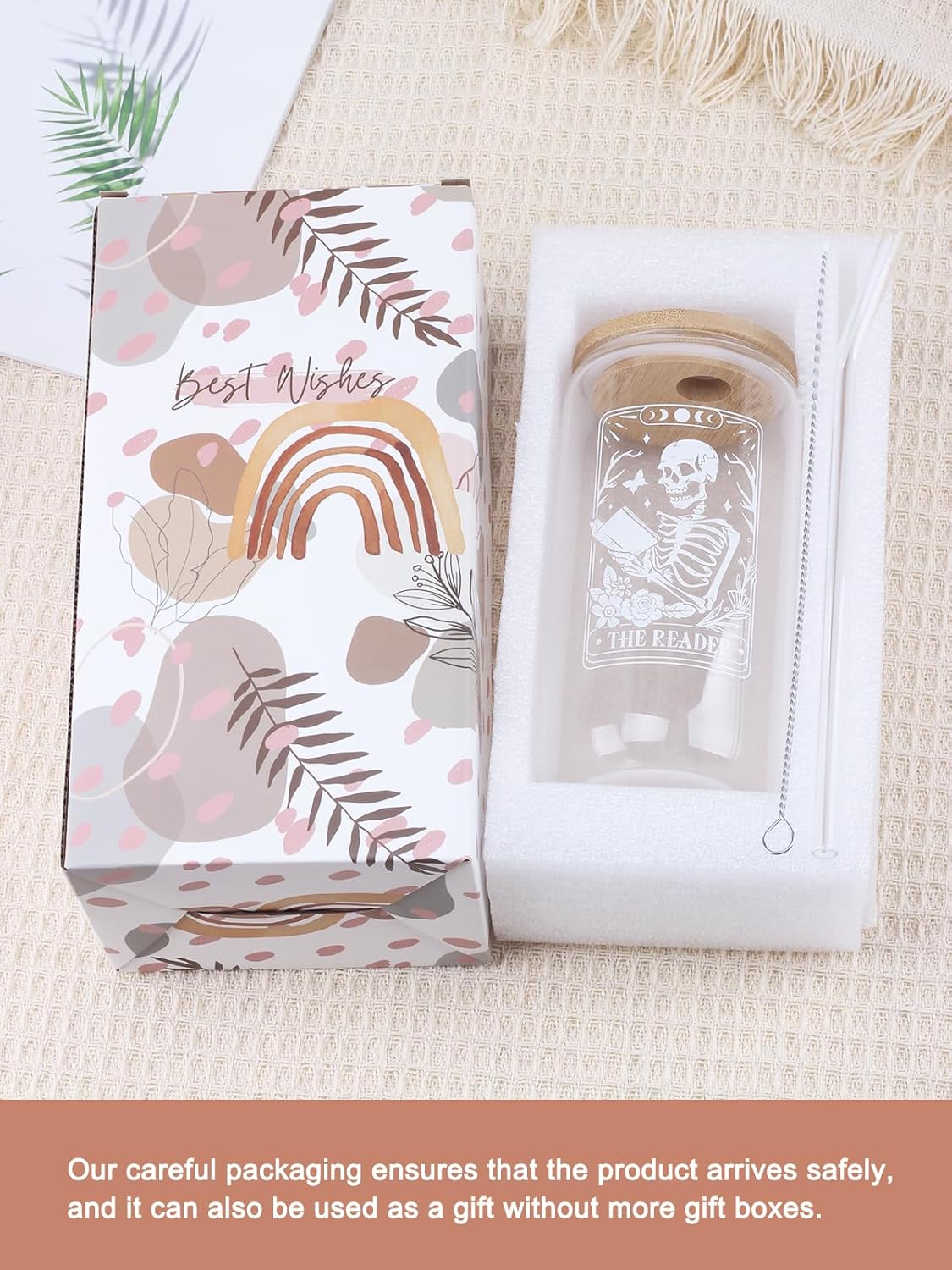 Haukea Book Lovers Gifts for Women & Readers - Bookish Gifts, Book Club & Librarian Themed Accessories - Book Cup, Skull Reader