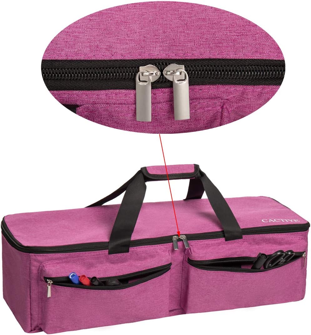 Carrying Bag Compatible with Cricut Explore Air and Maker, Waterproof Tote Bag Compatible with Cricut Explore Air and Supplies (pink, 1+1)