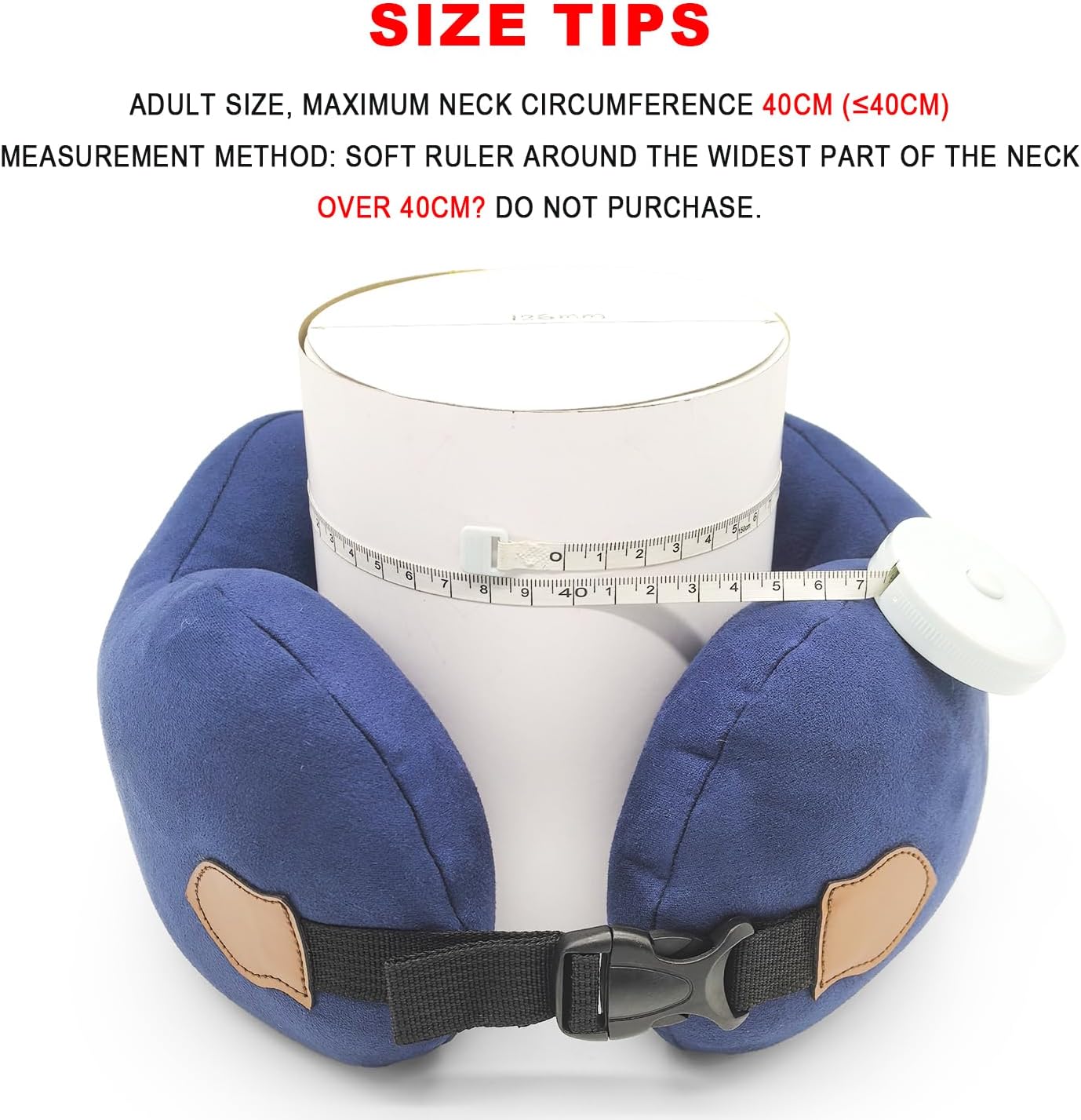 Head Support Travel Pillow - Comfortable, Breathable and Machine Washable. Suitable for Any Sitting Position Head, Neck and Chin Provide Effective Support. Adult
