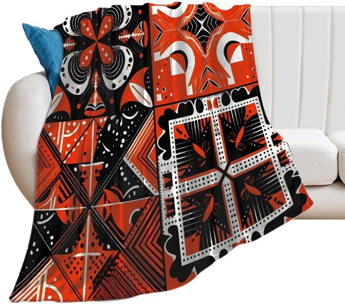 Highly Contrasting Colors Throw Blanket for Couch Super Soft Warm Lightweight Throw Blankets Cozy Flannel Bed Blanket Cute Decorative Blankets for All Seasons Home Decor Gift 60"*80"（150 * 200cm）