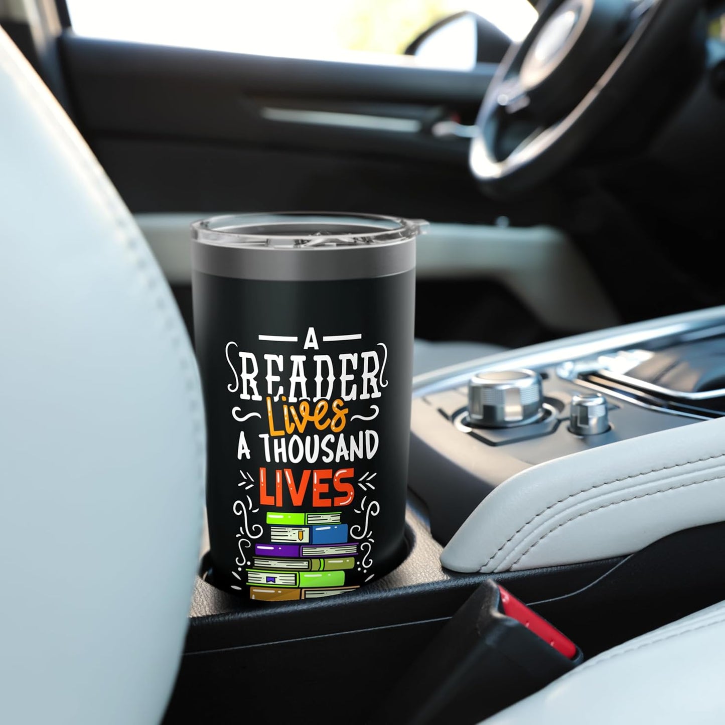 Reading Book Reader Gift Student Teacher Stainless Steel Insulated Tumbler