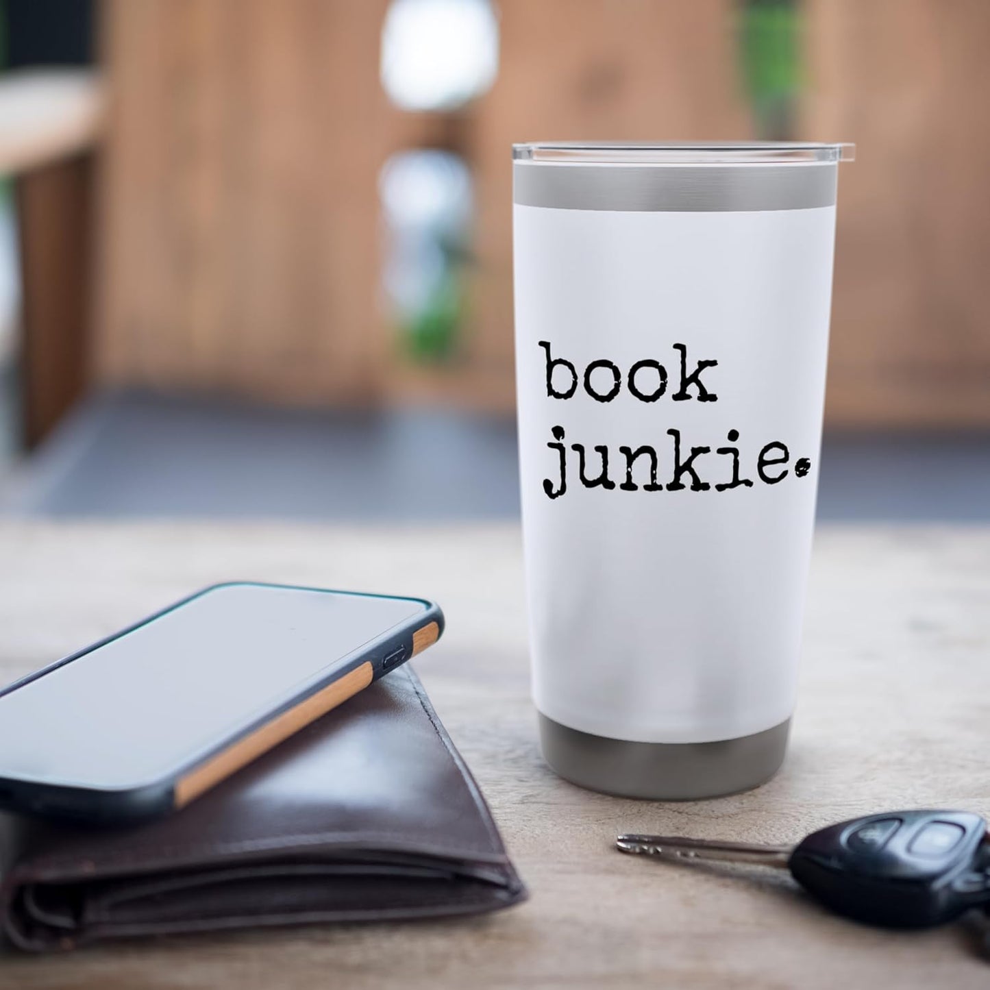 Book Junkie Reading Stainless Steel Insulated Tumbler