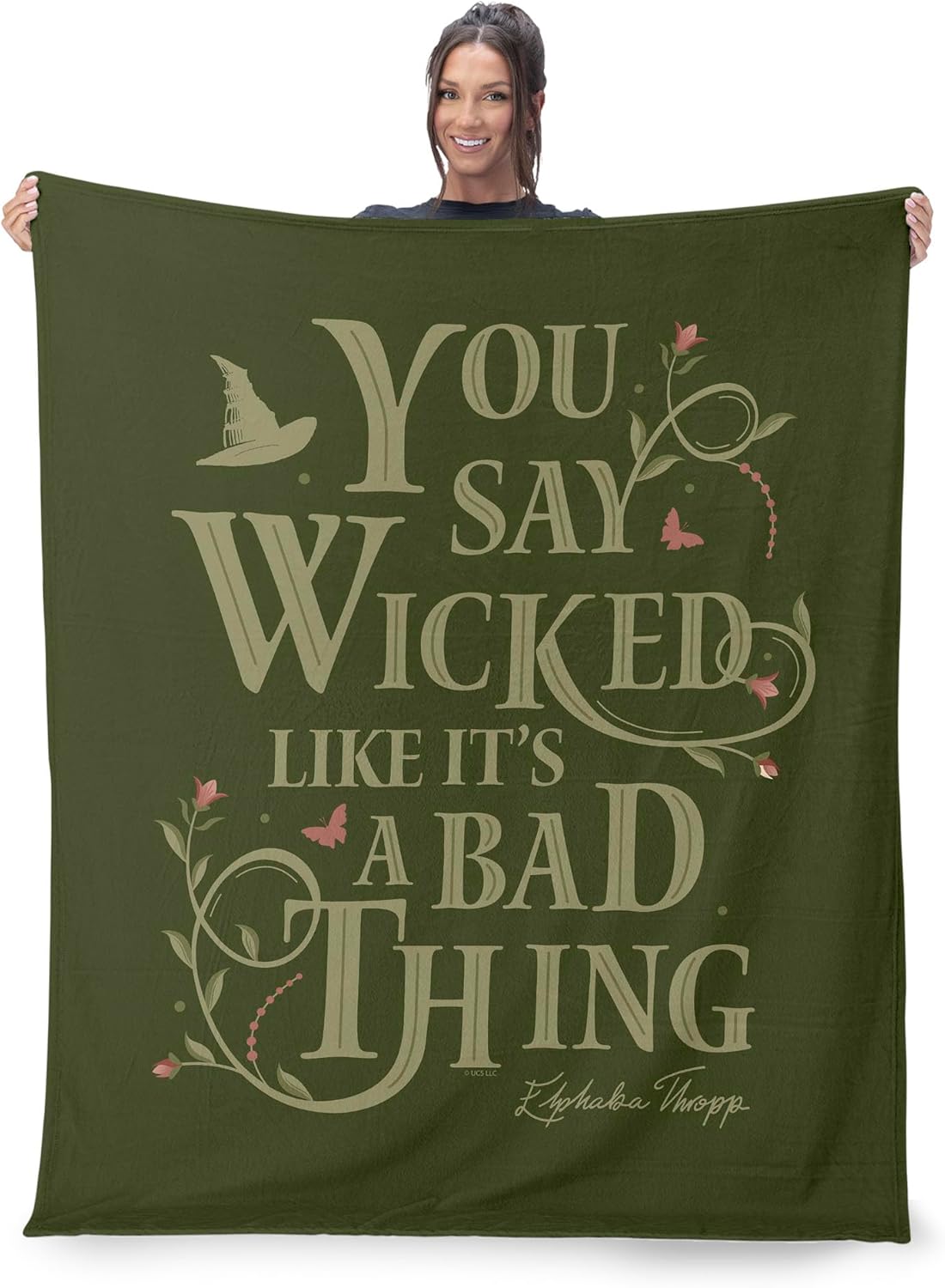 Northwest Wicked Say Wicked Silk Touch Throw Blanket 50x60 inches