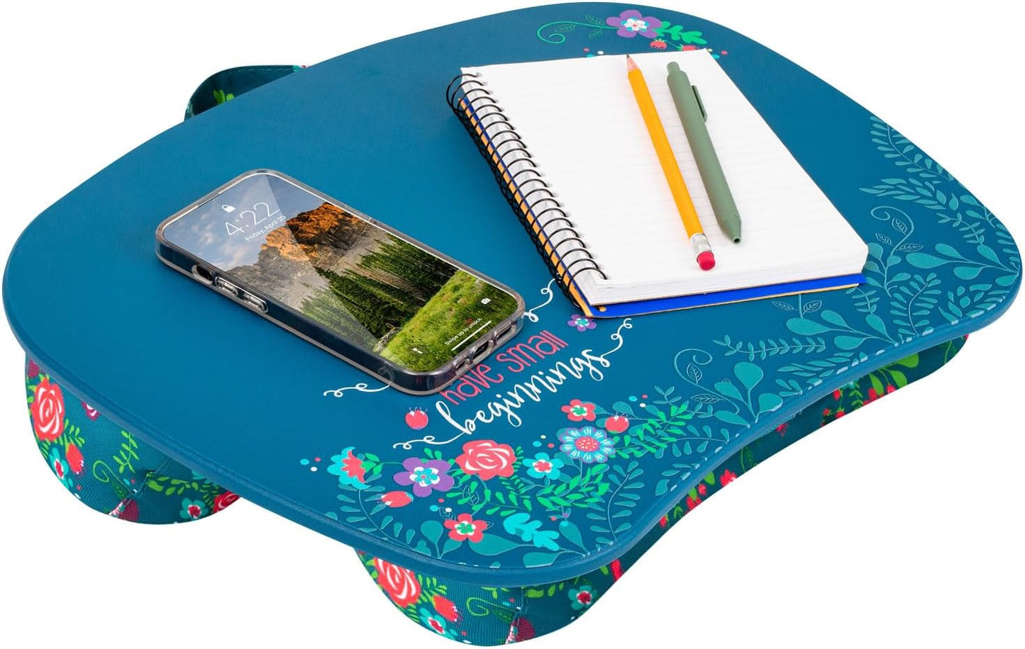 LAPGEAR MyStyle Portable Lap Desk with Cushion - Big Ideas - Fits up to 15.6 Inch Laptops - Style No. 45311