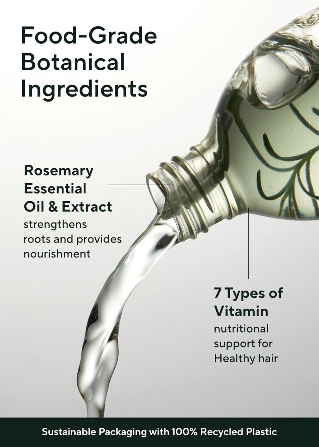 AROMATICA Root Enhancer Rosemary water spray for hair growth - with rosemary oil & caffeine & biotin - Korean hair care for hair thinning & hair loss - free from silicone, paraben and sulfate