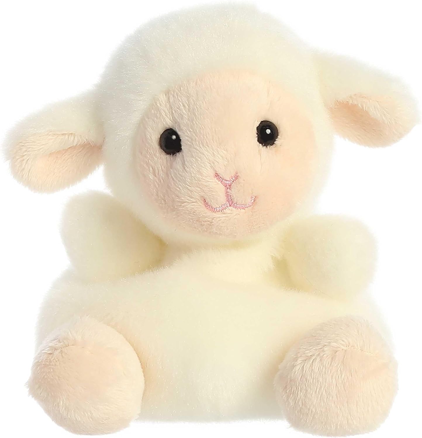Aurora® Adorable Palm Pals™ Woolly Lamb™ Stuffed Animal - Fun Collectible Plush for Kids and Adult Collectors - Perfect for Decorating Rooms and Birthday Gifts - White 4.5 Inches