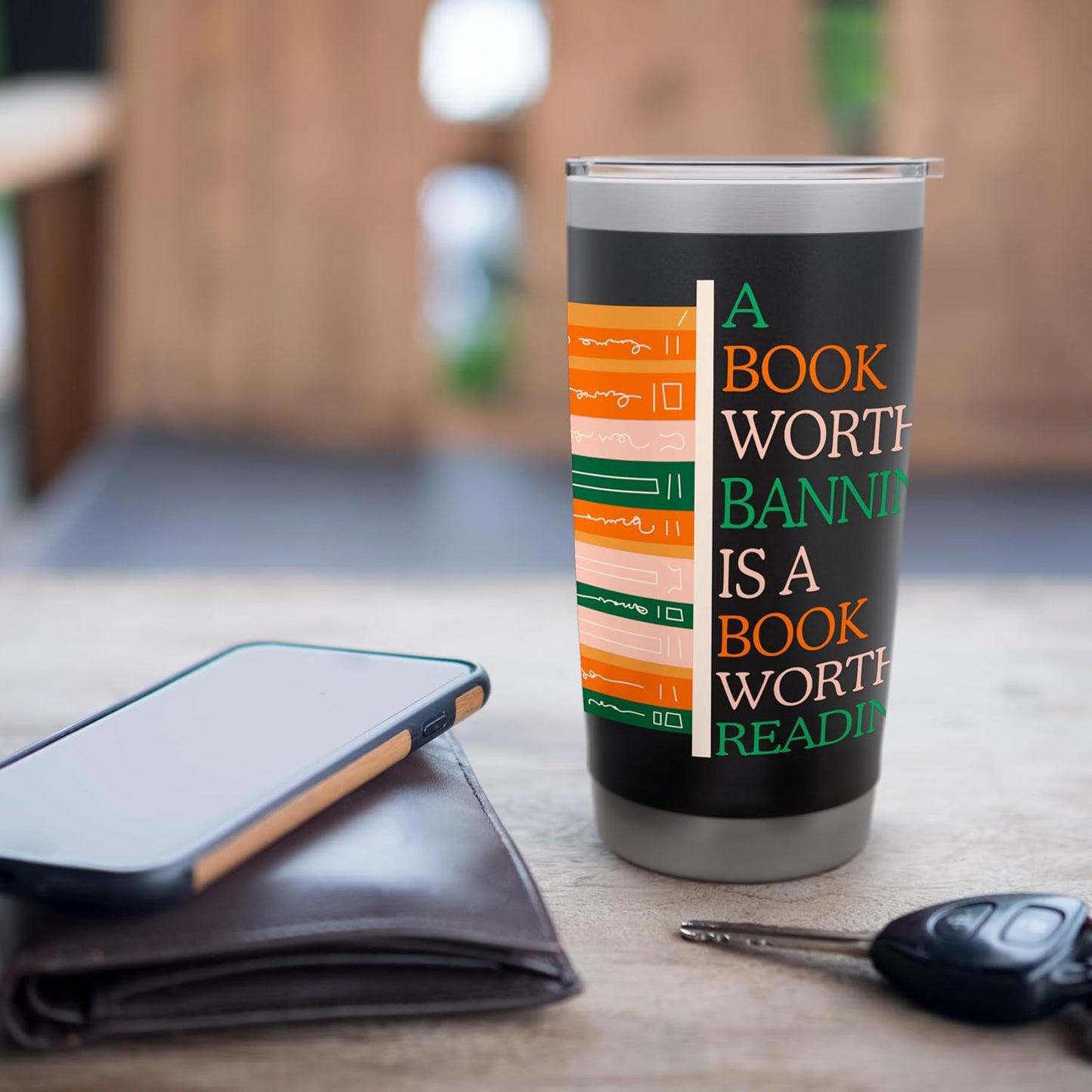 A Book Worth Banning Is a Book Worth Reading Banned Books Stainless Steel Insulated Tumbler
