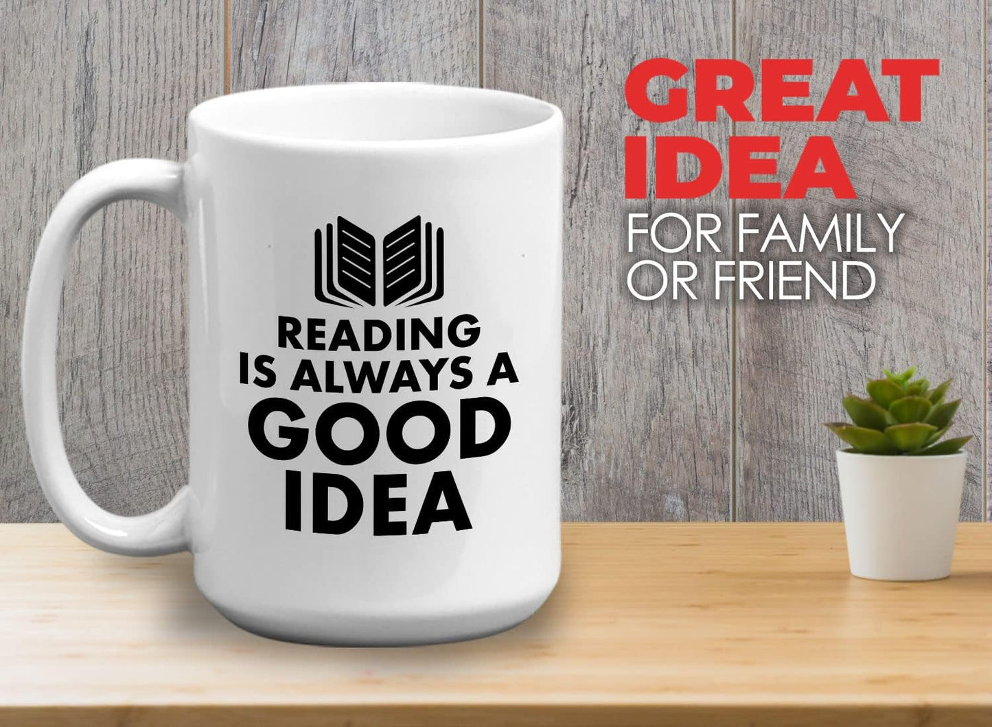 Book Lover Coffee Mug 15oz White - reading is - Literary librarian Literature Bookworm Historian Public Library Curator Bibliophile Bibliolater