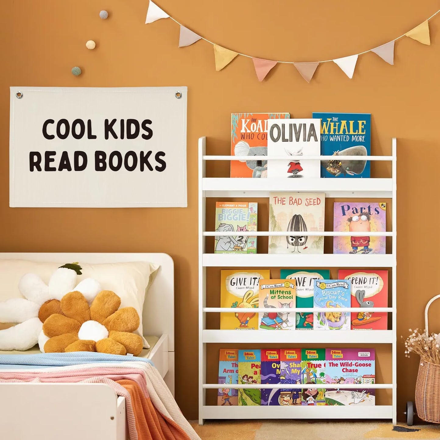 Reading Corner Decor for Classroom,Cool Kids Read Books Canvas Banner,Read Sign Wall Hanging Banner Flag Decor for Reading Nook,Classroom Decor Kid Room Decor Read Corner Flag Banner 30x20 Inch