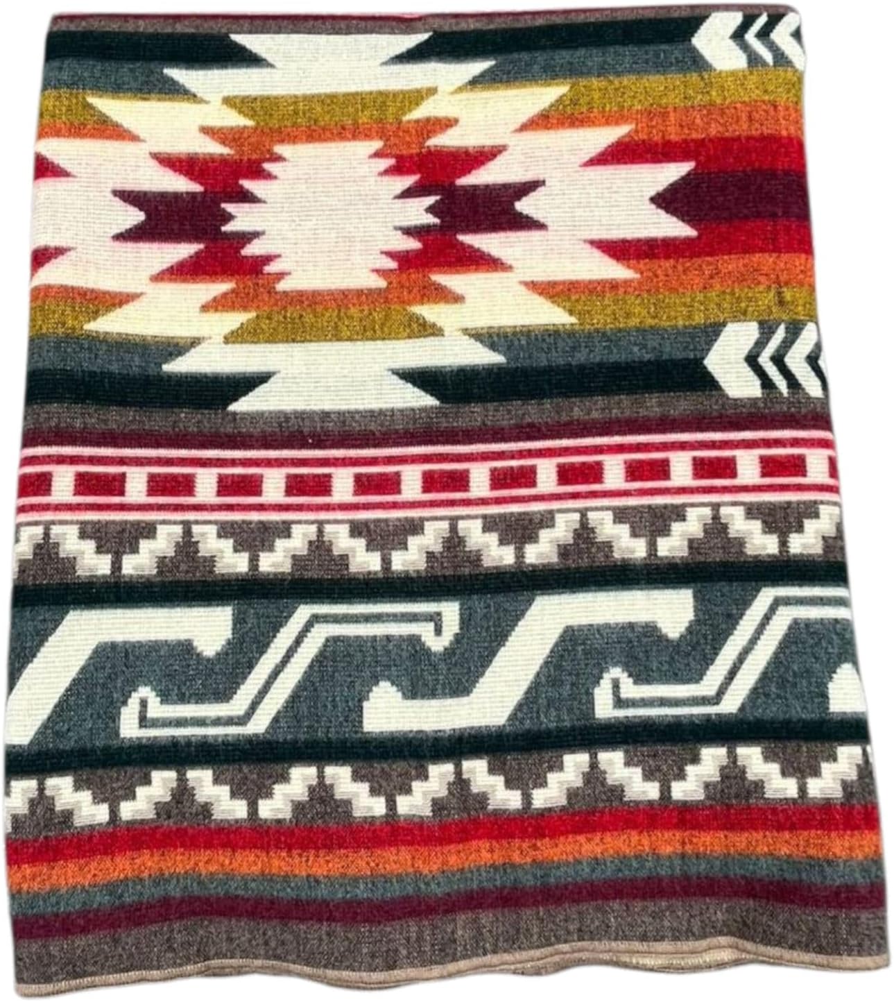 Alpaca Wool Blanket, Queen Size 94 x 78, Reversible 2 in 1, Thick and Ultra Soft, Hypoallergenic, Non-Itchy, Handmade in Ecuador. Premium Alpaca Wool Thtow Blanket for Cozy Comfort. (Brown, Queen)