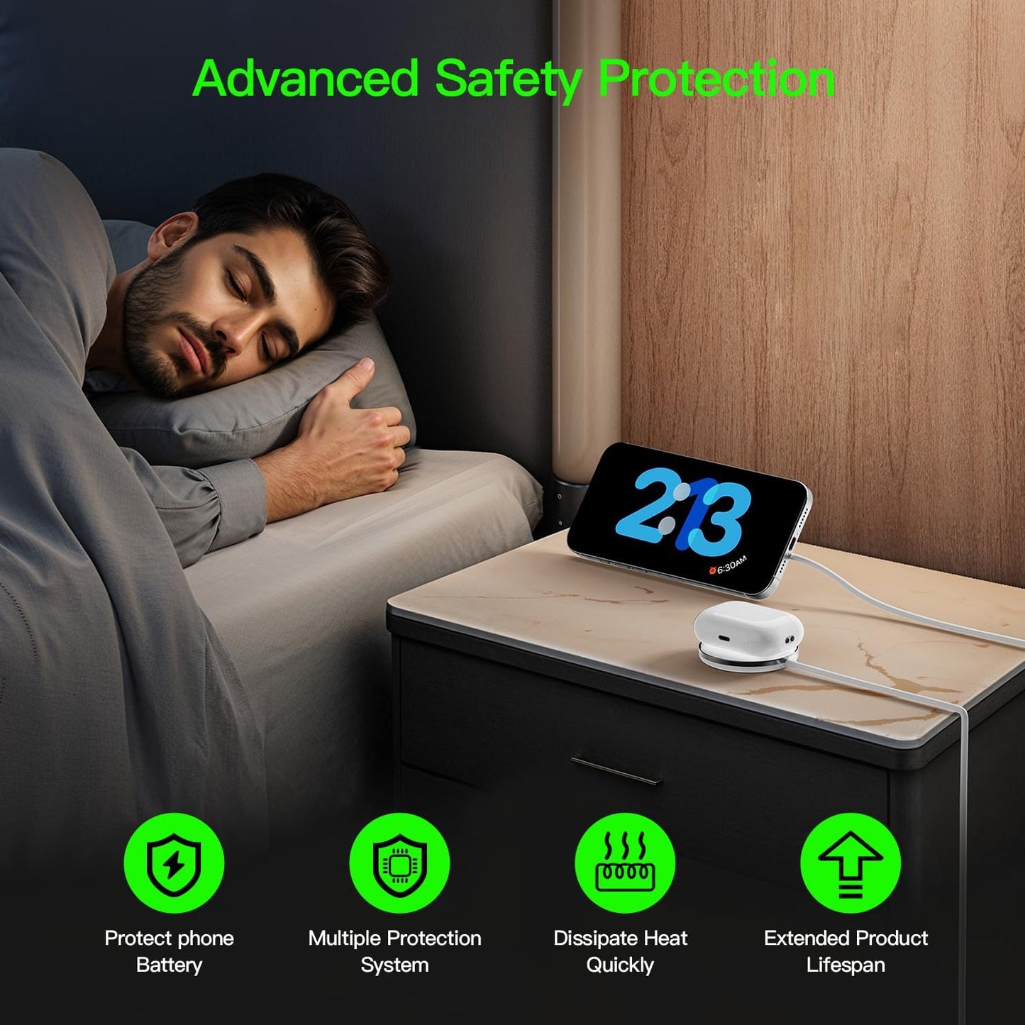 New for MagSafe Charger: Magnetic Wireless Charging Pad for iPhone 17 16 15 14 13 12 Series AirPods 4-2 Pro, Strong Magnet, with PD20W Charging Block, Ultra-Thin Portable(2Pack 5FT)
