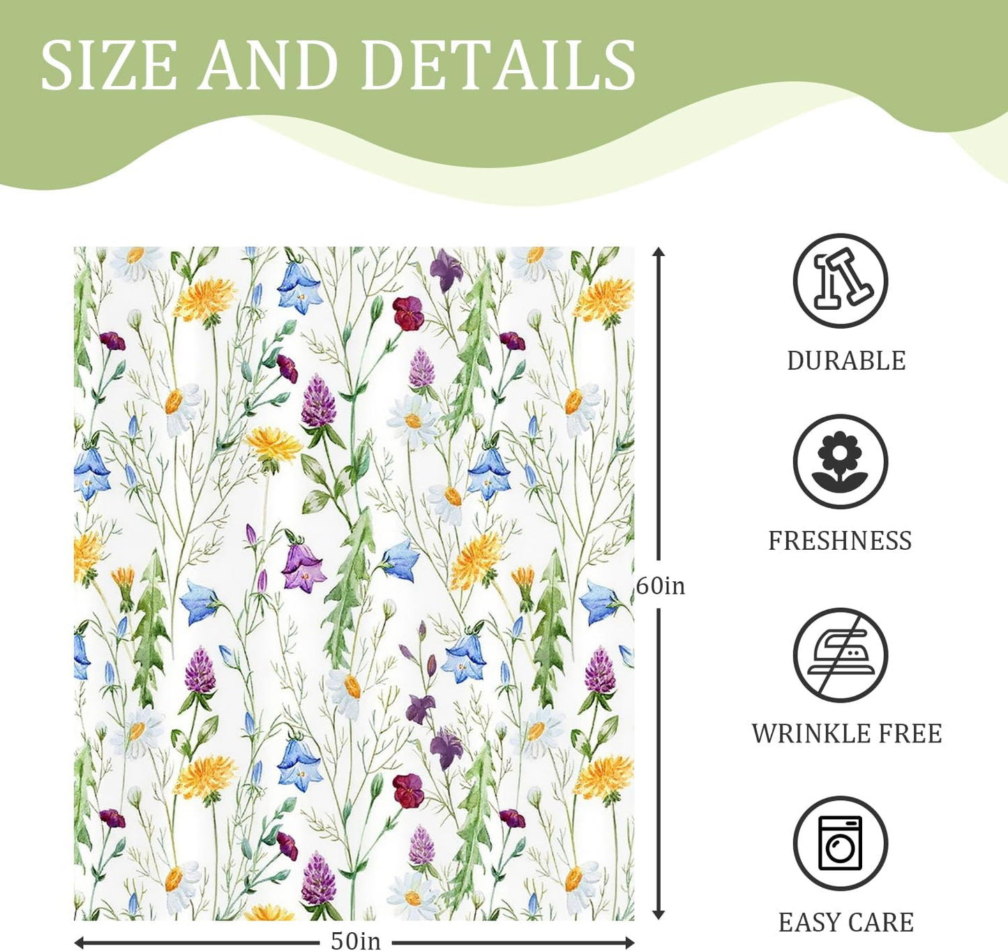 Boho Floral Throw Blanket Botanical Wildflower Butterfly Print Ultra Soft Cozy Flannel Blanket Rustic Home Decor for Couch Sofa Bed, 50x60 Inch