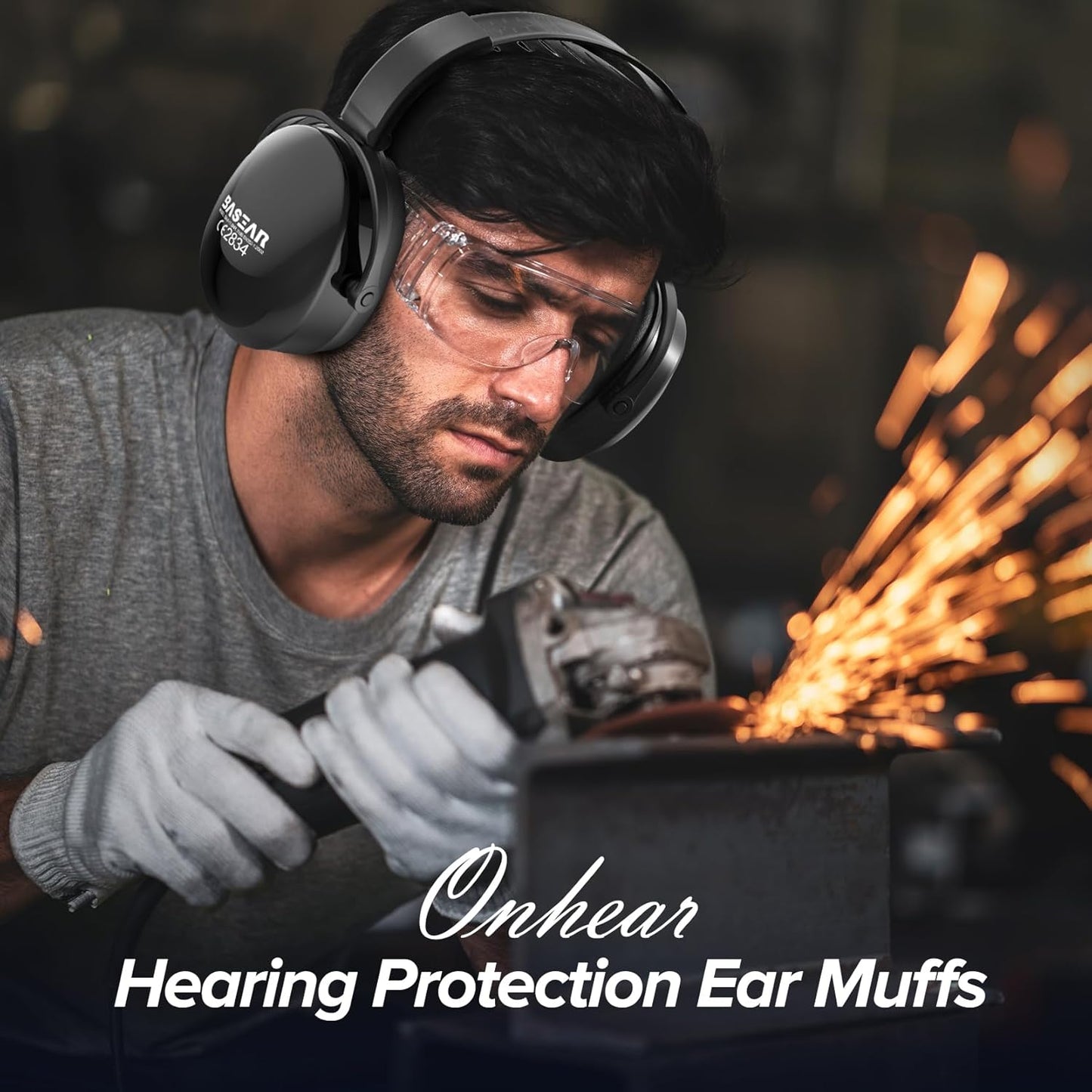 Ear Protection Headphones for Adults Kids, Noise Cancelling Headphones for Autism, Adjustable Noise Cancelling Ear Muffs, Earmuffs Hearing Protection, Effective Ear Muffs for Noise Reduction