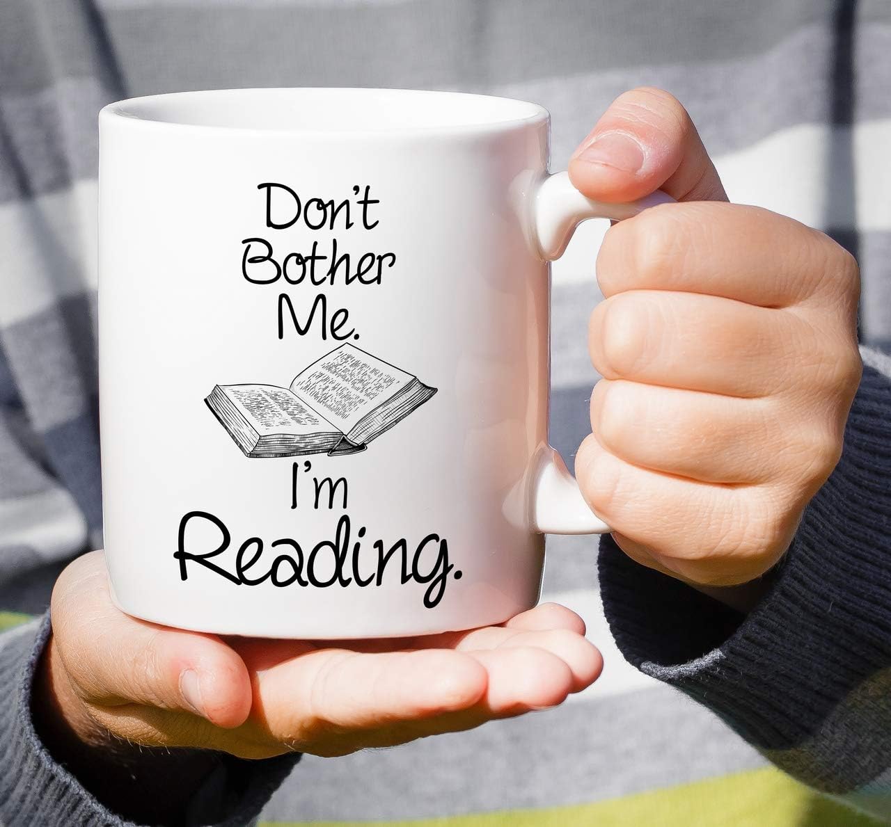 Retreez Funny Mug - Don't Bother Me I'm Reading Book 11 Oz Ceramic Coffee Mugs - Funny, Sarcasm, Sarcastic, Motivational, Inspirational birthday gifts for friends, coworkers, siblings, dad or mom