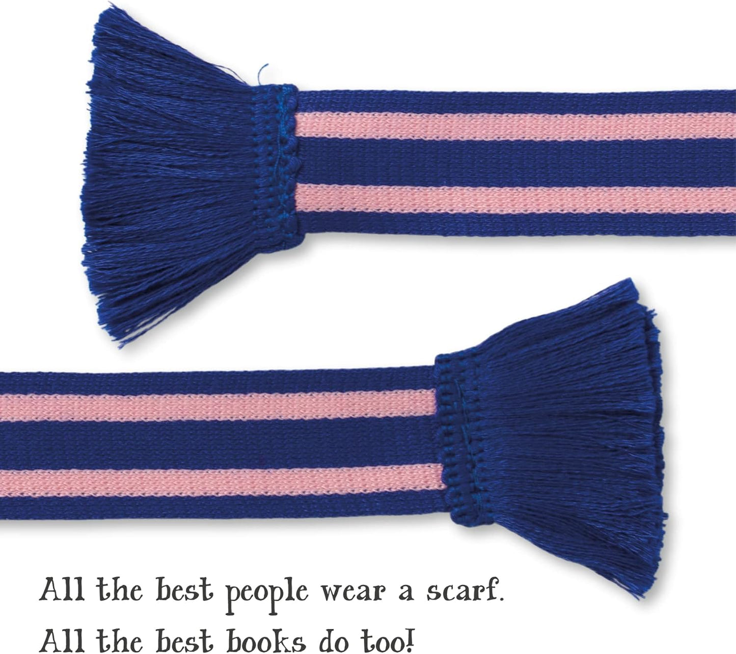 IF USA 32904 Book Scarf Bookmark - Blue & Pink