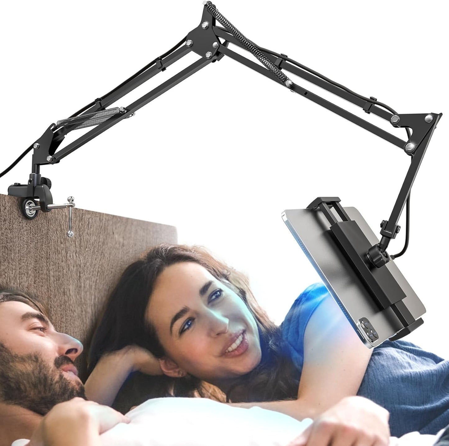 Foldable Tablet Stand, Tablet Stand Adjustable for Bed,Universal Flexible Tablet Holder with 360 Degree Rotation for iPad/iPhoneX/iPad Pro/N-Switch,or Other 4.5~12.9 Inches Devices