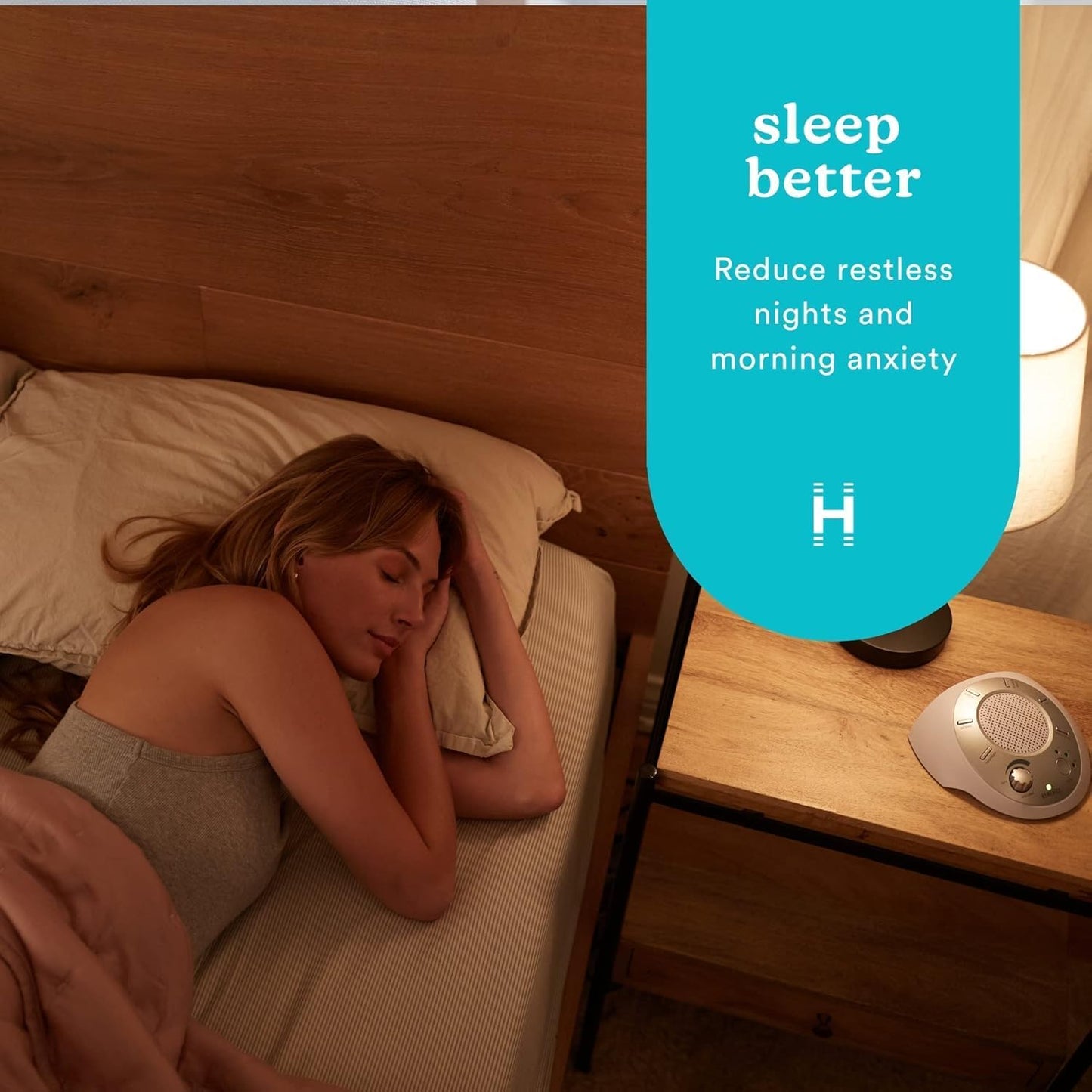 Homedics SoundSleep White Noise Machine, Silver, Small Travel Size with 6 Relaxing Nature Sounds, Portable Therapy for Home, Office, Nursery, Auto-Off Timer