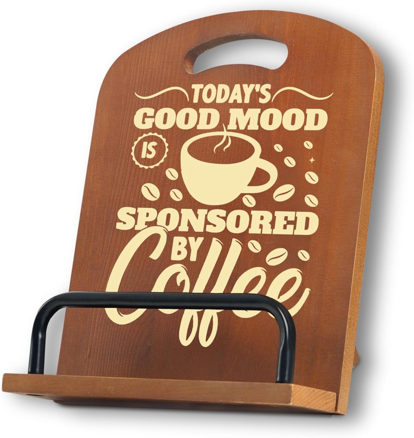 InnoBeta Coffee Gifts for Women, Cookbook Stand for Kitchen Counter, Perfect Gifts for Coffee Lovers on Birthday, Adjustable Tablet Recipe Book Holder, Unique Kitchen & Cafe Decor