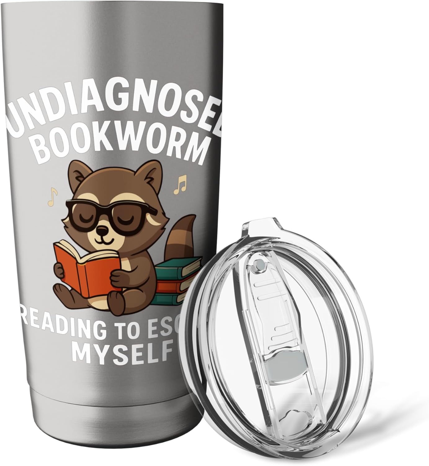 Undiagnosed Bookworm Reading To Escape Myself Stainless Steel Insulated Tumbler