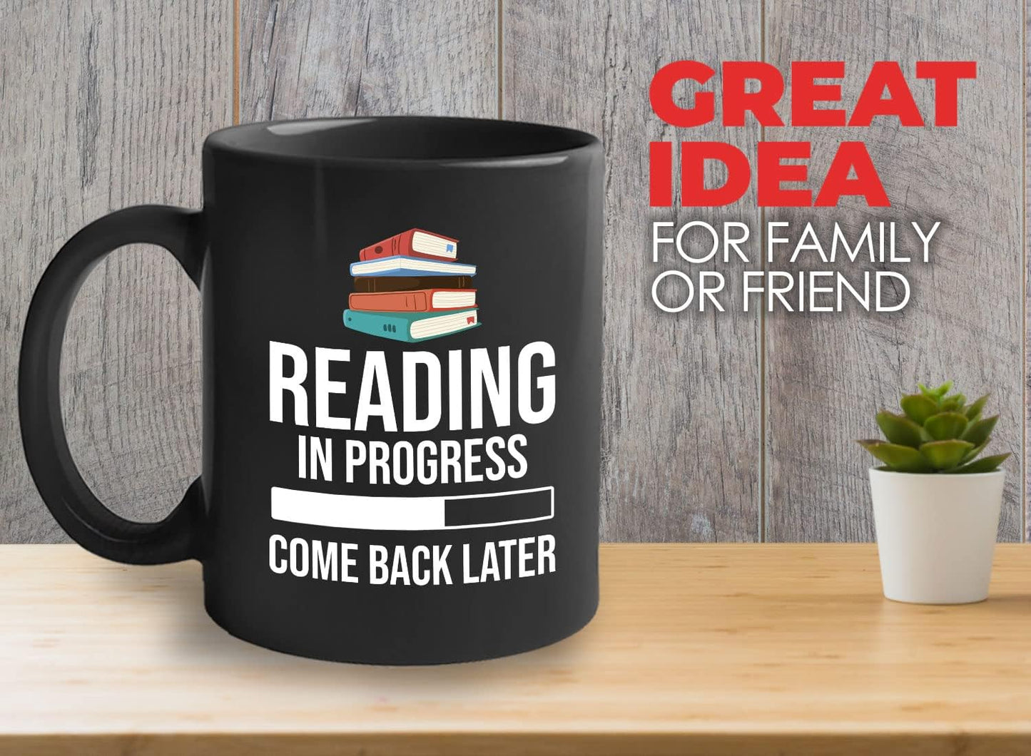 Book Lover Coffee Mug 11oz Black - Reading in - Literary librarian Literature Bookworm Historian Public Library Curator Bibliophile Bibliolater