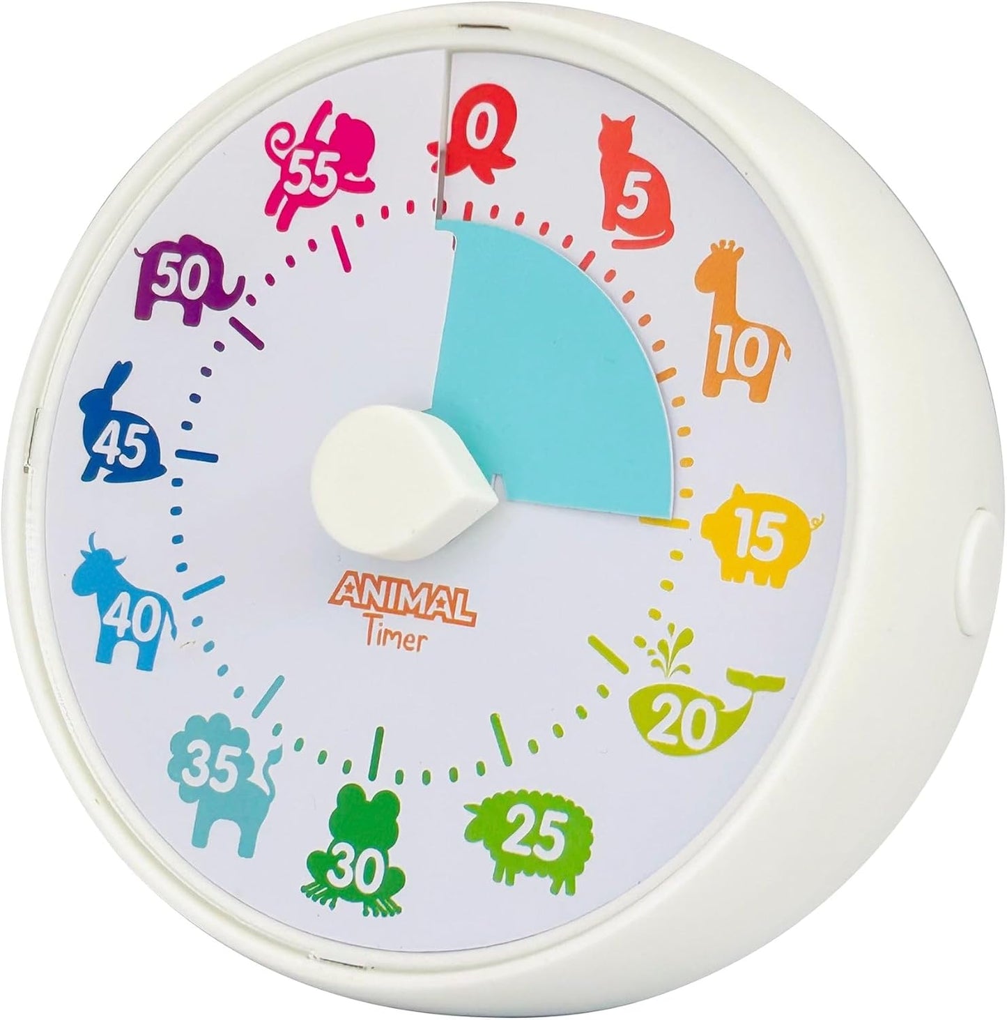 Animal Visual Timer and Color Timer for Kids, Preschoolers & Toddlers - Silent Classroom and Home 60-Minute Countdown Clock, Time Management Tool (Animal Timer)