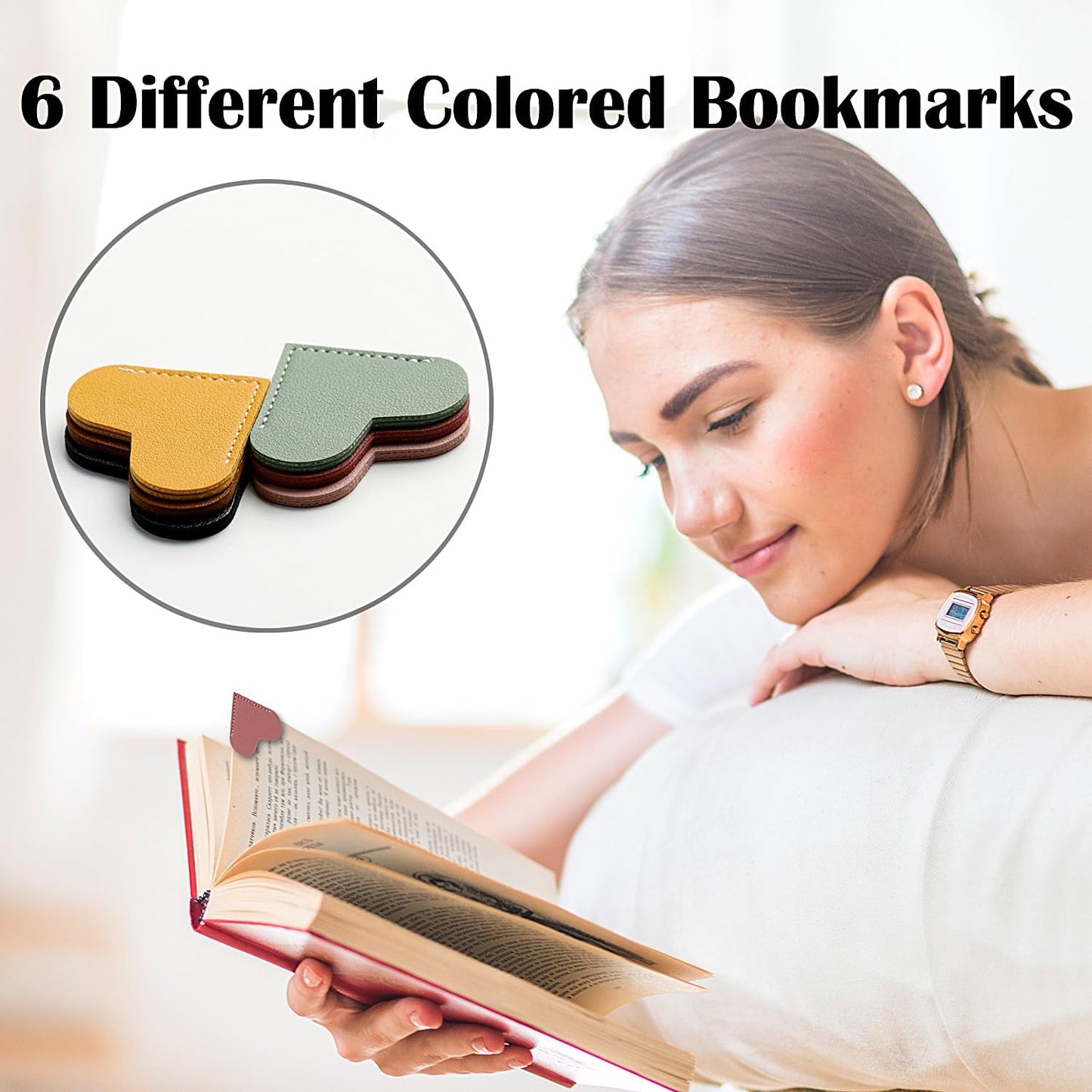 Birthday Gifts for Women Her Him, Ideas Gifts Teacher Readers Book Lovers, Cute Leather Bookmarks for Reading Writers Book Marks Small Gift Women Teens Kid Stocking Stuffers Unique Corner 2026