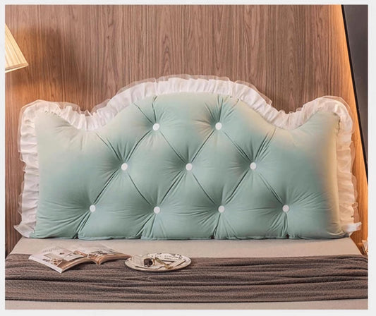 Large Reading Pillow Headboard Pillow,Bolster Backrest Pillow Wedge Positioning Support Pillow for Sofa Bed Lumbar Pad(Size:35"/90cm,Color:A)