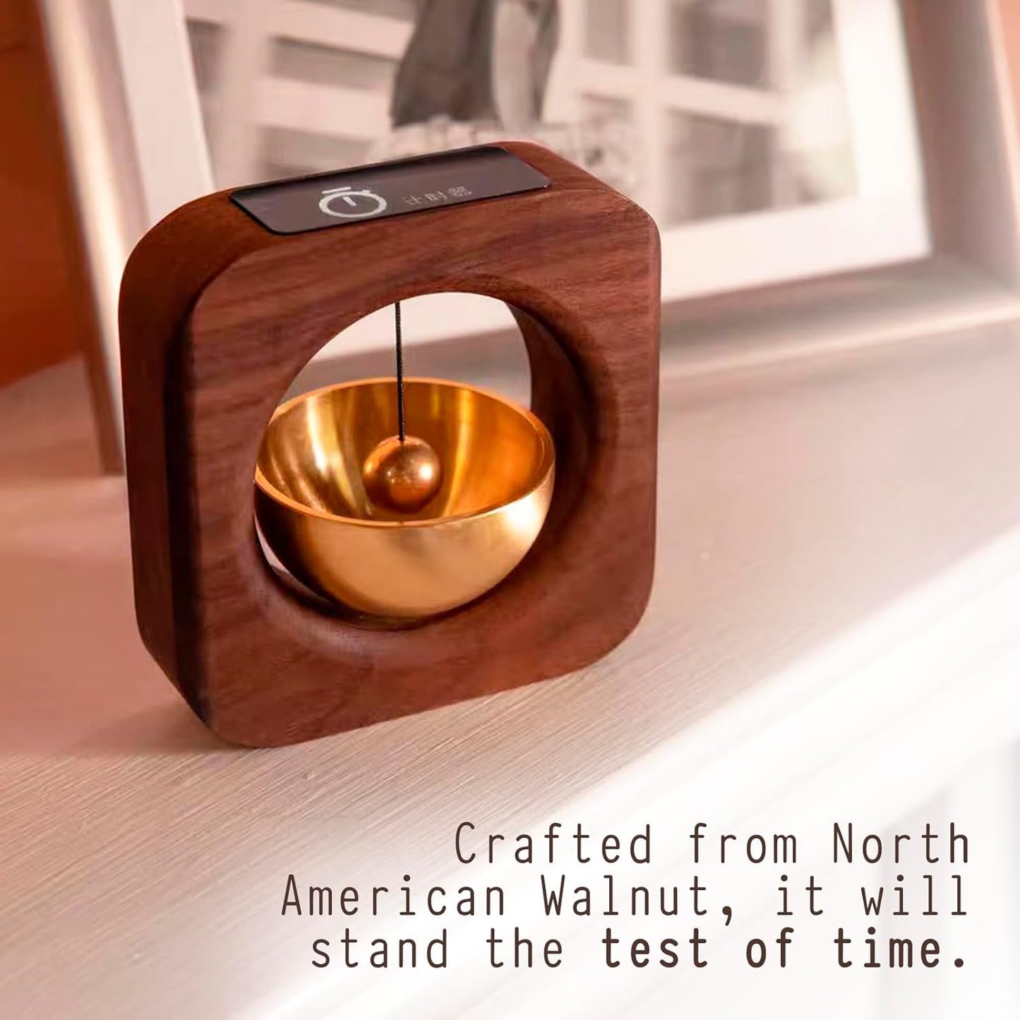 Elegant Wooden Pomodoro Timer Cube Original High-End Quality Desk Timer for Productivity & Focus, Ideal for Work & Study, Beautiful Decorative Object for Home or Office