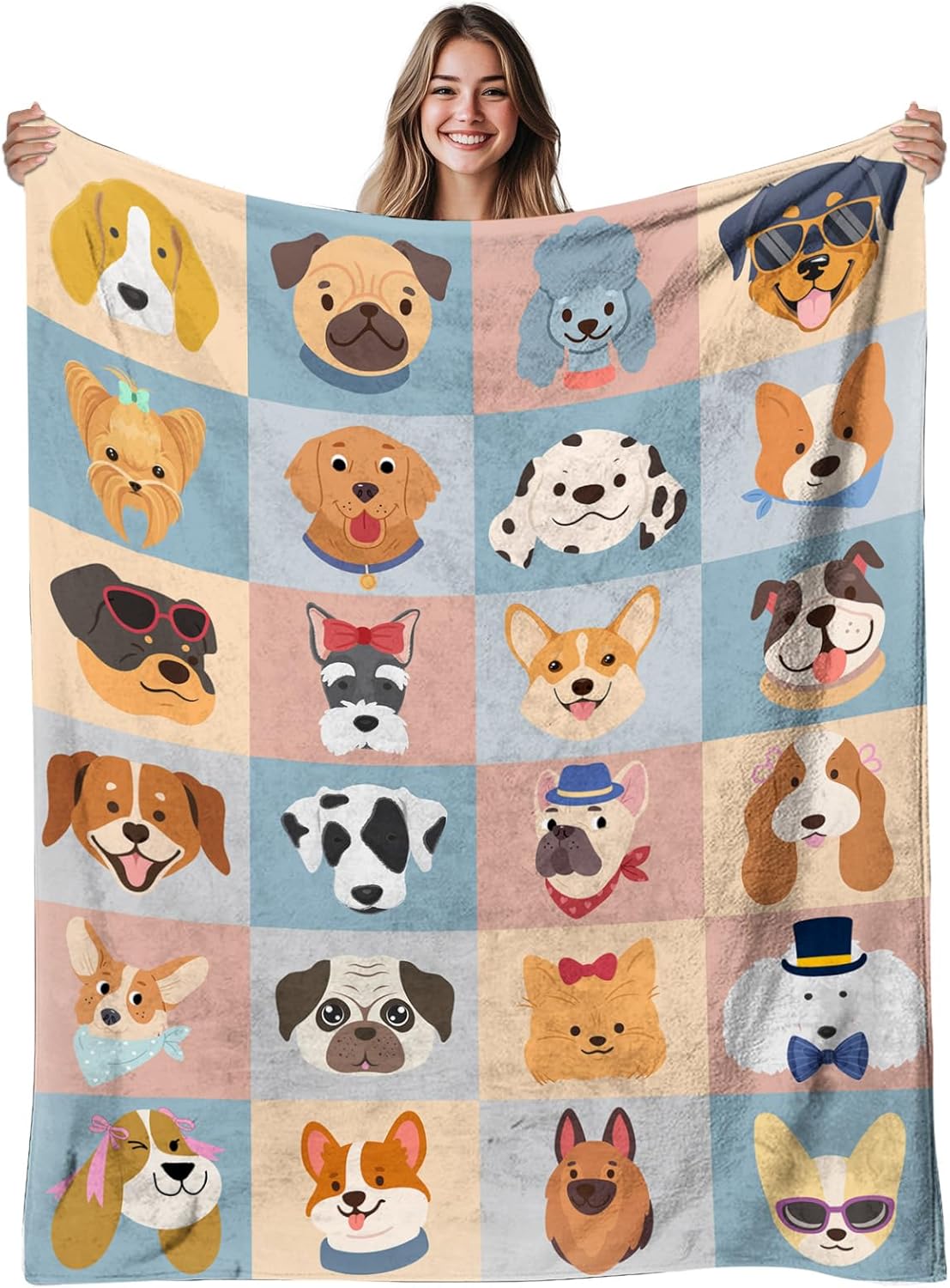 French Bulldog Blanket Gifts for Women Men, French Bulldog Blanket for Boy, Soft Frenchie Blankets for Dog Lovers Owners, Flannel Warm Blankets for Couch,Gifts for Christmas Thanksgiving 40x50 in
