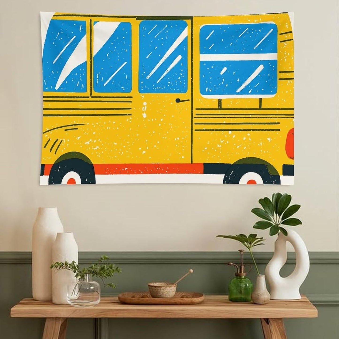 HETVBNS Car Print Tapestry Wall Hanging - 60"x90" Aesthetic Tapestries Soft Polyester Wall Art Decor Large Tapestry for Bedroom Living Room Dorm Backdrop, Hanging Kit Included