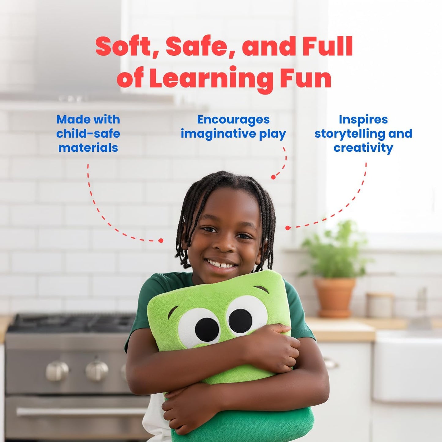 ABCmouse Shapeys Trina Triangle Plush Pillow – Soft Two-Tone Pink Learning Buddy for Kids Ages 3+, Triangle Shape Recognition, Back & Arm Support, Geometry Learning, Reading & Learning Comfort
