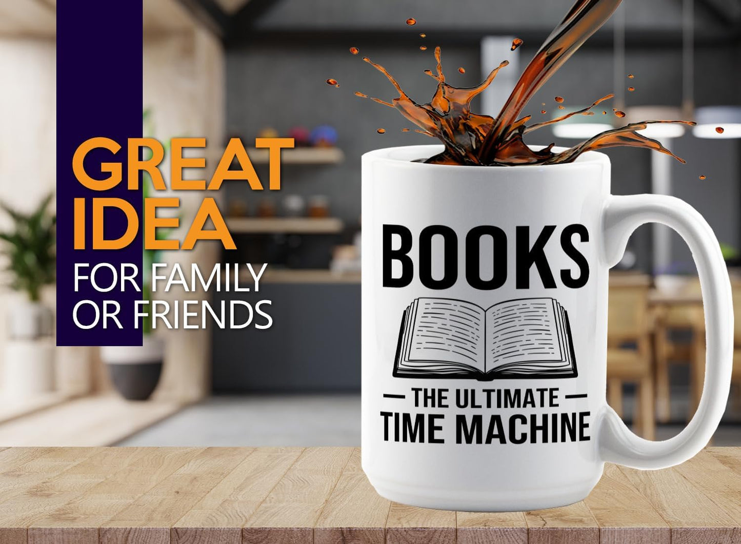 Book Lover Coffee Mug 15oz White -Books The Ultimate - Bookworm Literature Library Book Lover Reader Booked Editor Intellectual Studious