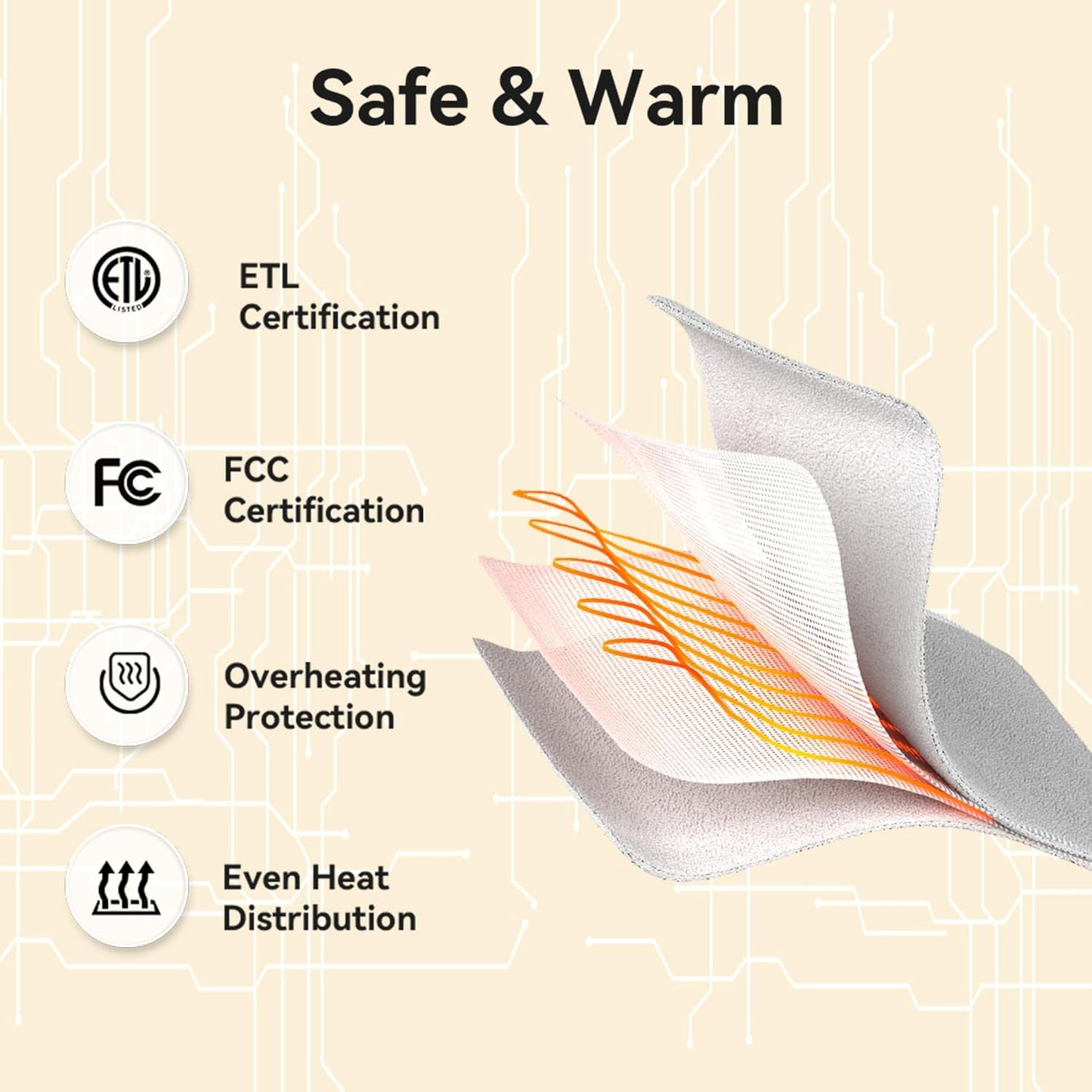 Heated Blanket Electric Blanket, Double Sided 260g Plus 260g Flannel Burritos Tortilla Heated Throw with 5 Heating Levels & 10 Hours Auto Off, Electric Wrap Blanket for Kids and Adults, Funny Gifts