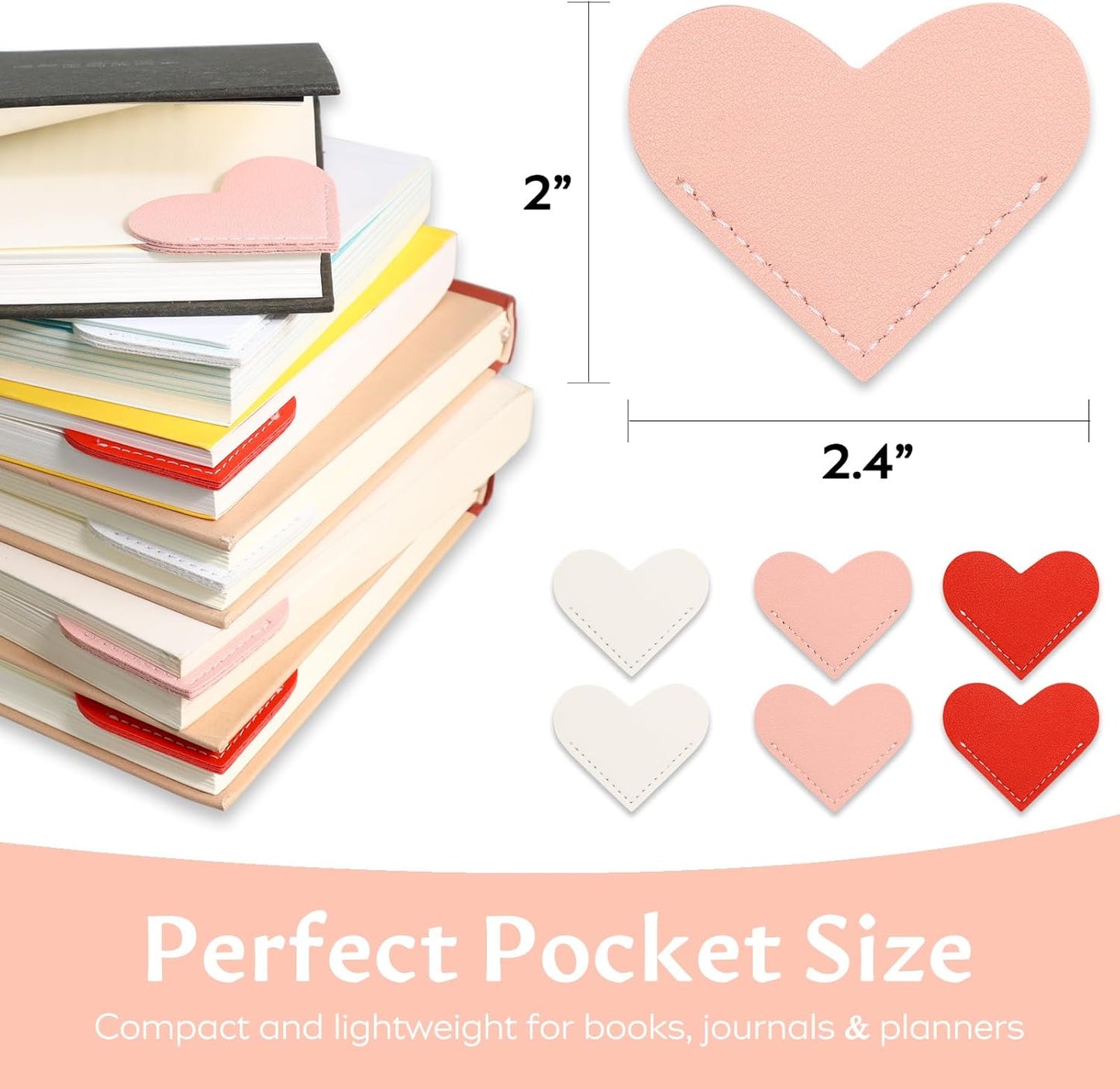 6 Pcs Bookmarks for Women, Book Marks for Reading Women Book Lovers, Teacher Appreciation Gifts, Teen Girl Gifts Trendy Stuff, Women Book Accessories, Female Gifts for Her Mom Daughter Easter Stuffers