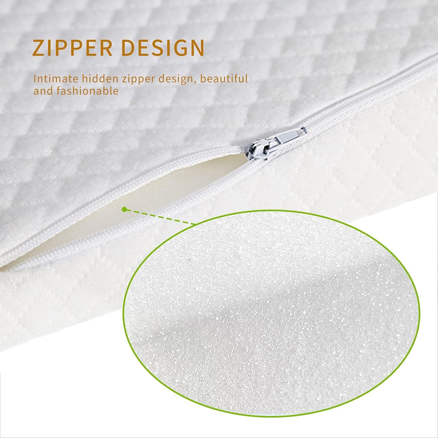5 Inch Wedge Pillow for Adults,Large Body Support Sponge Triangle Incline Cushion to Elevate Upper Body,Therapeutic Wedge Pillow for Sleeping Acid Reflux,5" High, 26" Wide,White