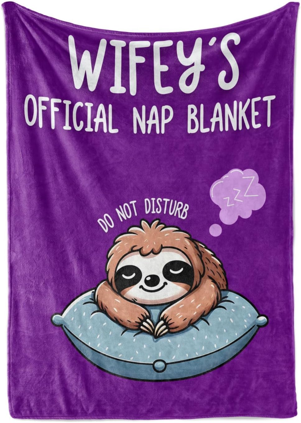 Wife Gifts, Valentine's Day Christmas Birthday Gifts for Wife, Wifey, Flannel Throw Blanket 50x65 Inches
