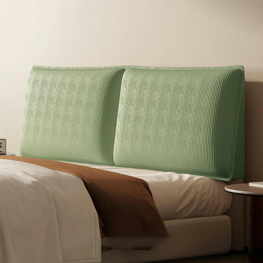 AMNOOL Wall Mounted Headboard Bed Pillowboard Large Backrest Lumbar Support Cushion Wedge Removable Headboard Cover Bedside Pillow for Sofa Bed Bunk Bed