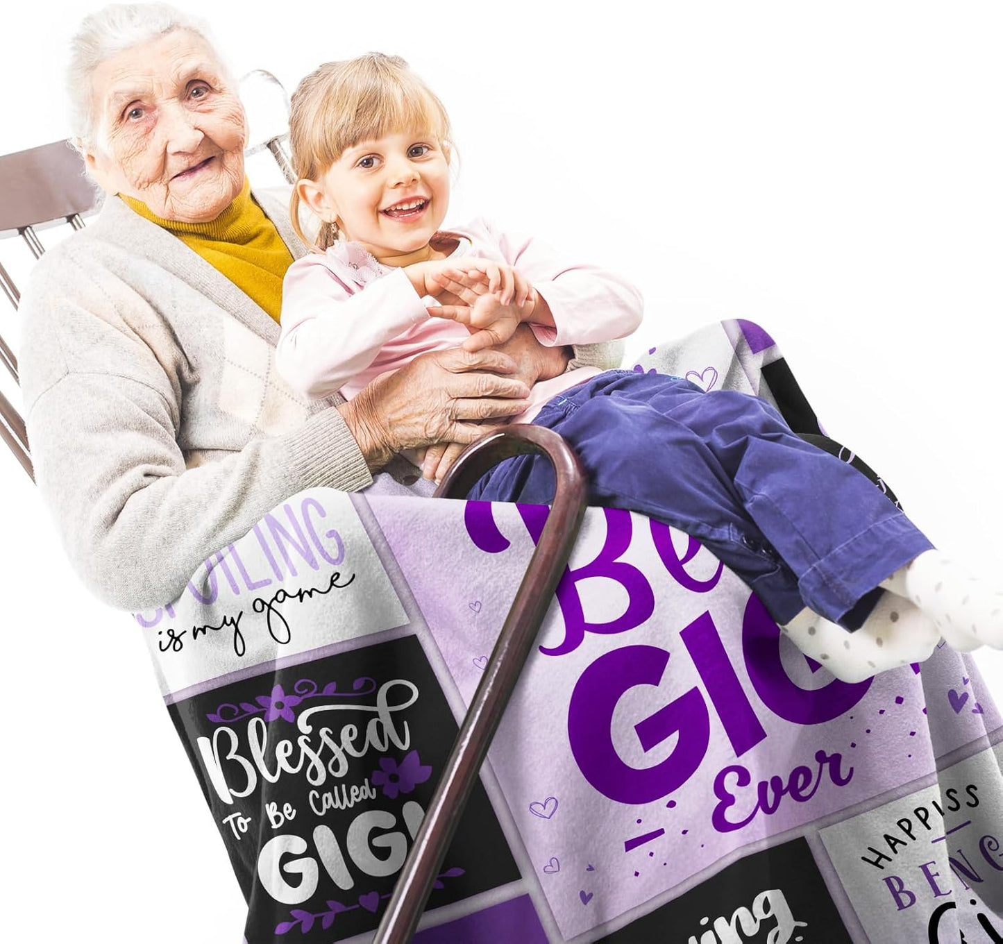 Gigi Gifts - Gigi Gifts for Grandma - Gifts for Gigi from Grandkids Granddaughter - Birthday Gifts for Gigi - Best Gigi Ever Gifts Throw Blanket 60"X50"