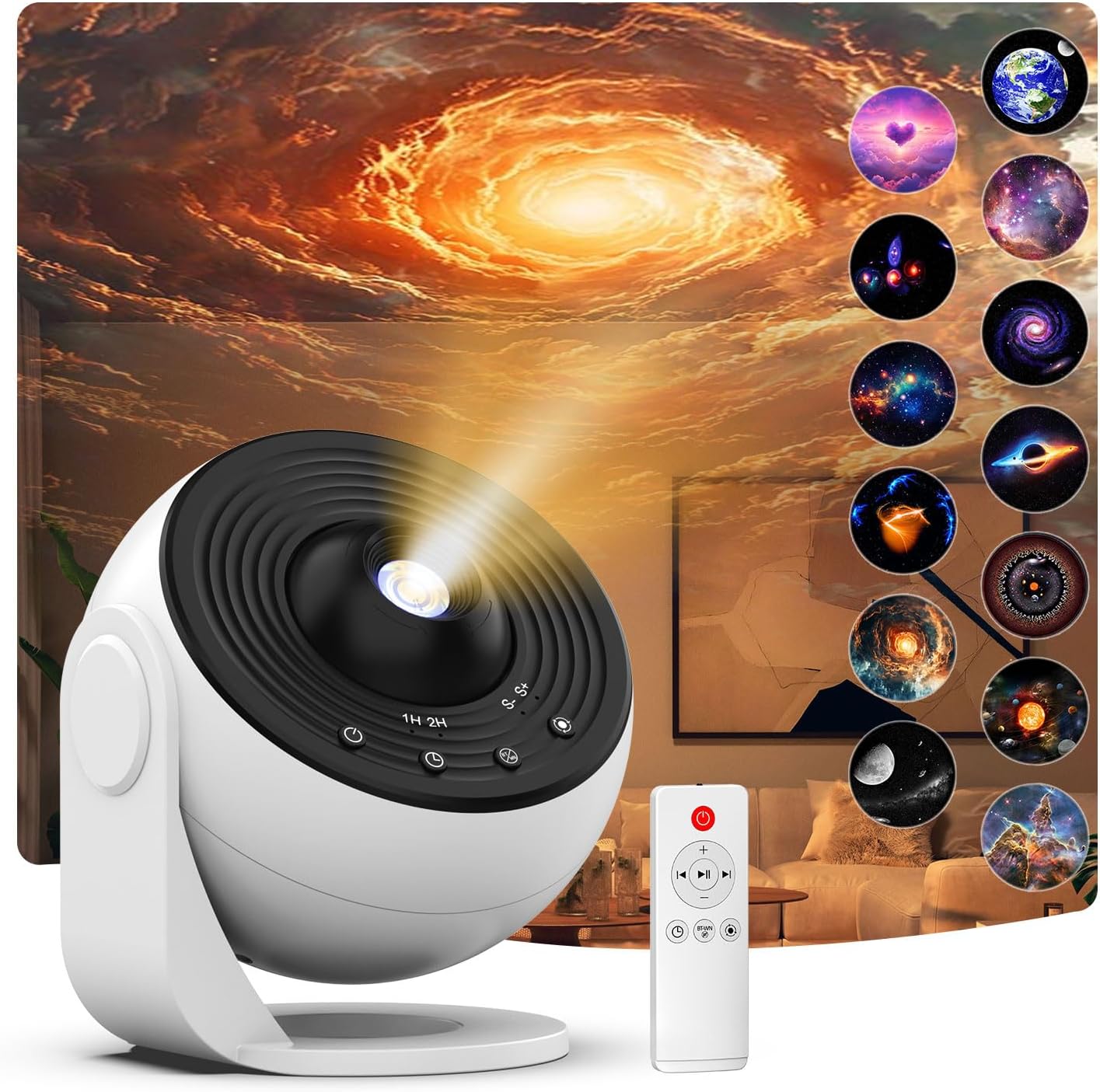 Planetarium Star Projector,FLEVO Galaxy Projector,Realistic Starry Sky Night Light with 13 HD Galaxy Discs,for Kids Bedroom Ceiling Home Living Room Decor Birthday Gifts (Bluetooth Version)