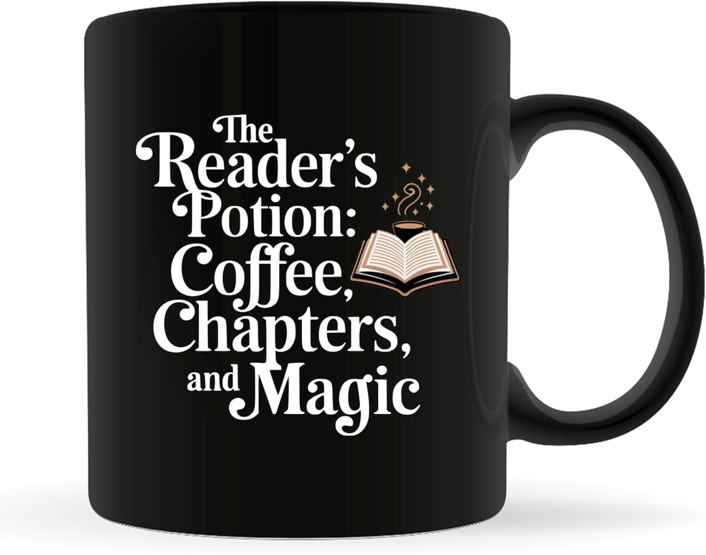 Book Lovers Coffee Mug 11oz Black -One Chapter - Gift for Book Club Bookworm Bookish Reading Nerdy Avid Readers Women