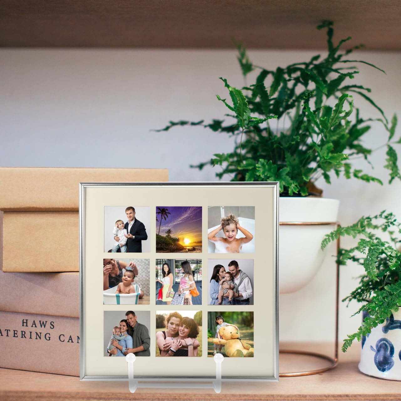 1pc Metal Easels for Display, 4'' Small White Easels Stand Tabletop Display Holder for Collectible Plates, Picture Frames, Paper Artworks, Holiday Keepsakes