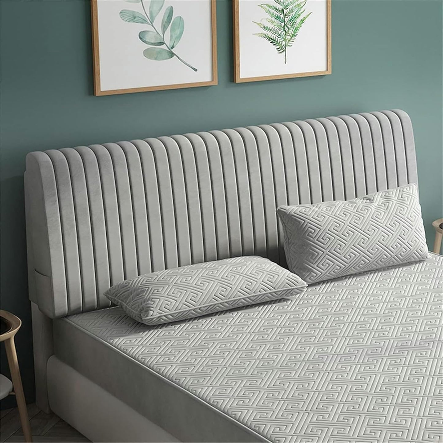 Soft Fleece Headboard Cushion King Size Bed Backrest Lumbar Pad Bed Backrest Reading Bolster Cushion for Home Bedroom Daybed Bed Bunk Bed