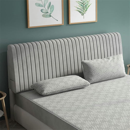 Soft Fleece Headboard Cushion King Size Bed Backrest Lumbar Pad Bed Backrest Reading Bolster Cushion for Home Bedroom Daybed Bed Bunk Bed